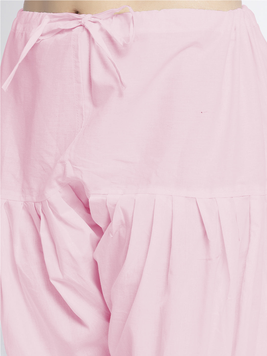 Light Pink Solid Cotton Salwar Pant