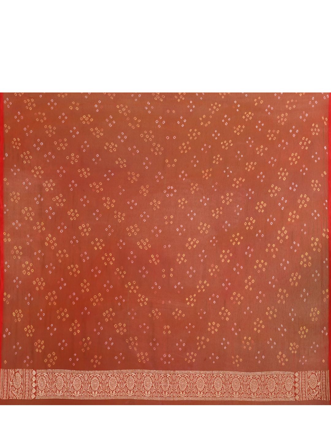 Magenta Khaddi Georgette Bandhej Banarasi Saree