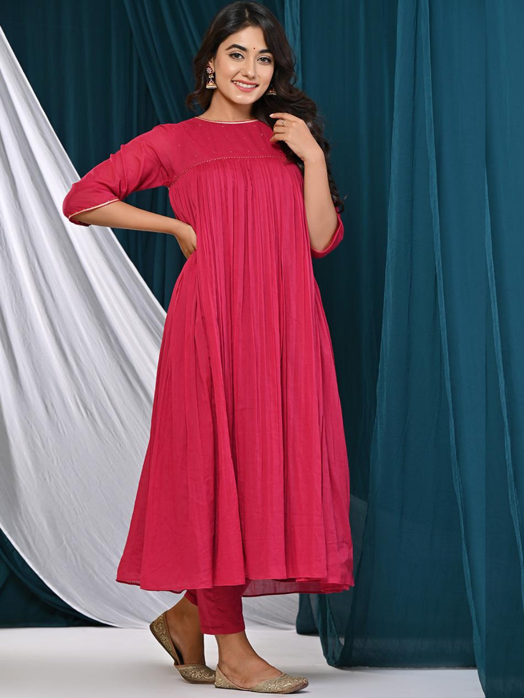 Manika-Cherry-Loose-Fit-Anarkali-Top-Only