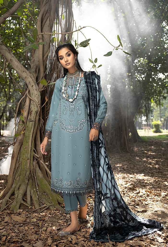 Mirk-Agean-Blue-Embroidered-Unstitched-Pakistani-Suit