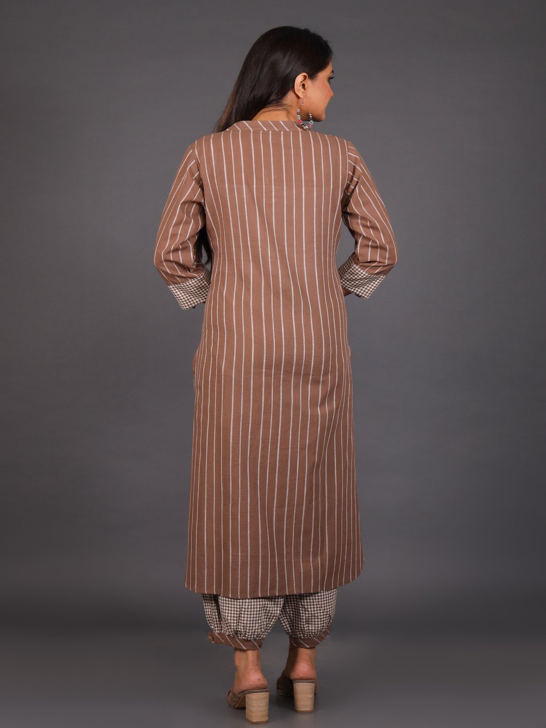 Mocha Lantern Pant Kurta Set