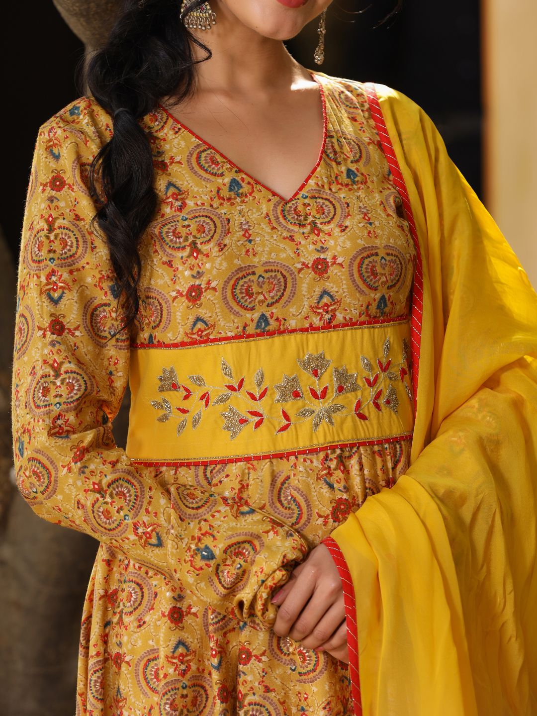 Mulan-Mustard-Chanderi-Dress-With-Dupatta