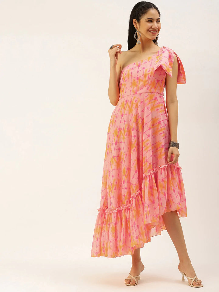 Multicolored-Digital-Printed-Dress