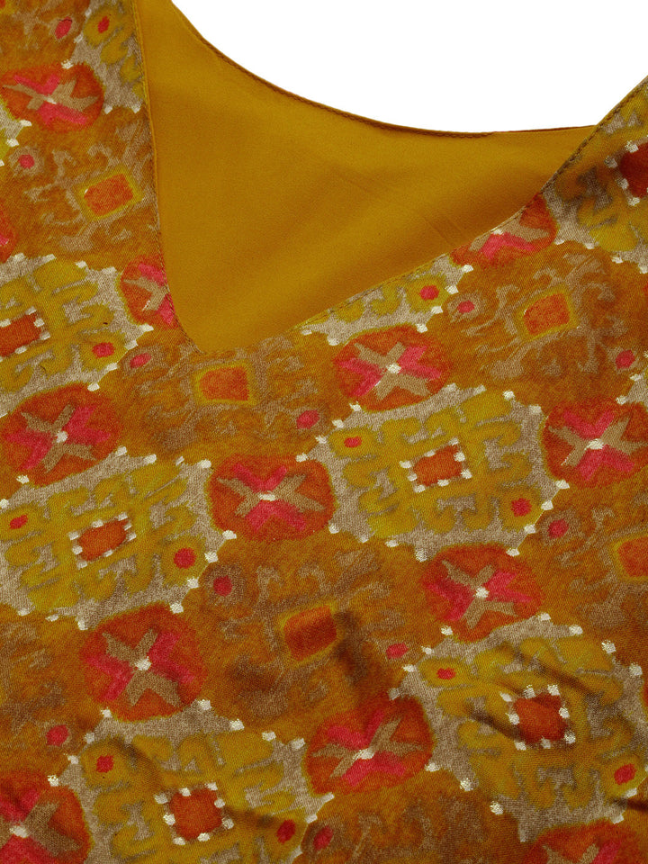 Multicolored-Printed-Viscose-Kaftan-Set