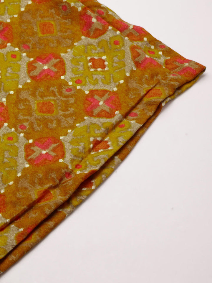 Multicolored-Printed-Viscose-Kaftan-Set