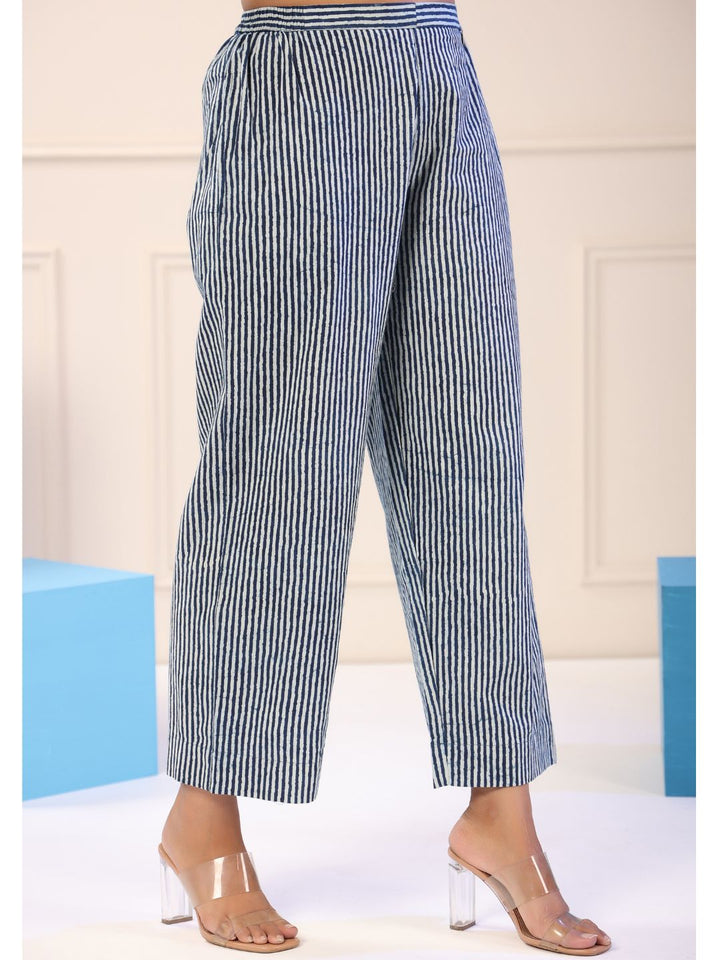 Nazneem-Indigo-Blue-Striped-Straight-Pants