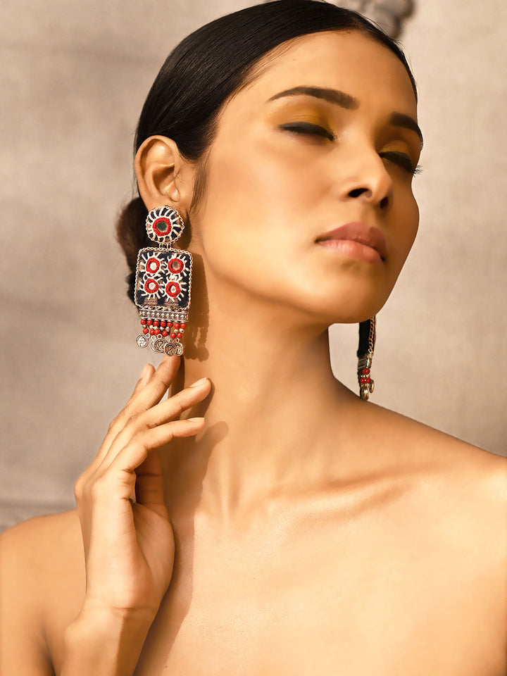 Nea-Zoi Mirror Mirage Handmade Fabric Earrings