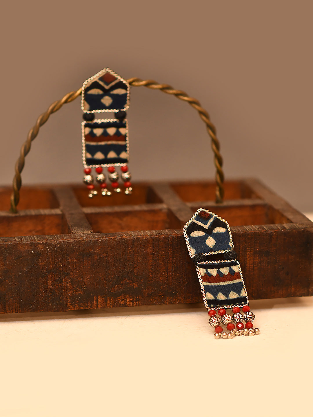 ZERESOUQ-Nea-Zoi-Panchkon-Indigo-Beaded-Fabric-Earrings