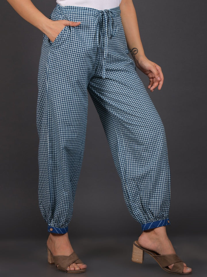 Ocean Blue Lantern Pant Kurta Set