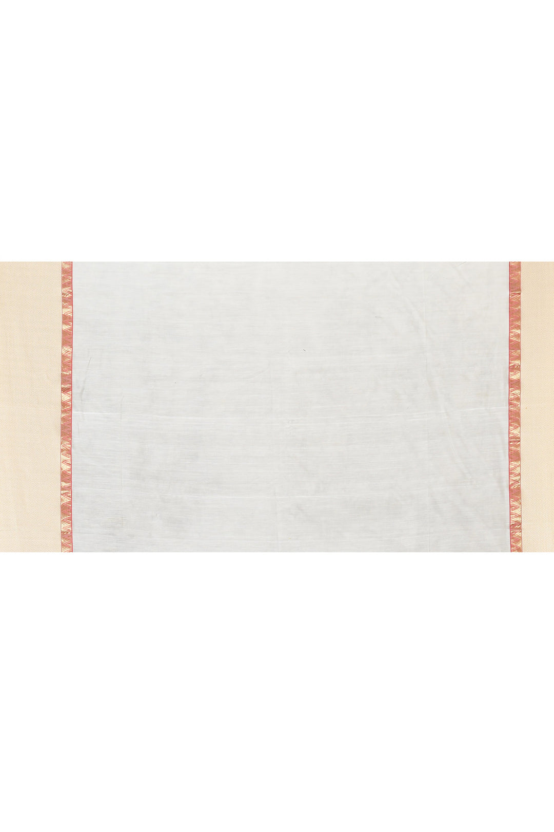 Off-White Maheshwari Saree With Threadwork