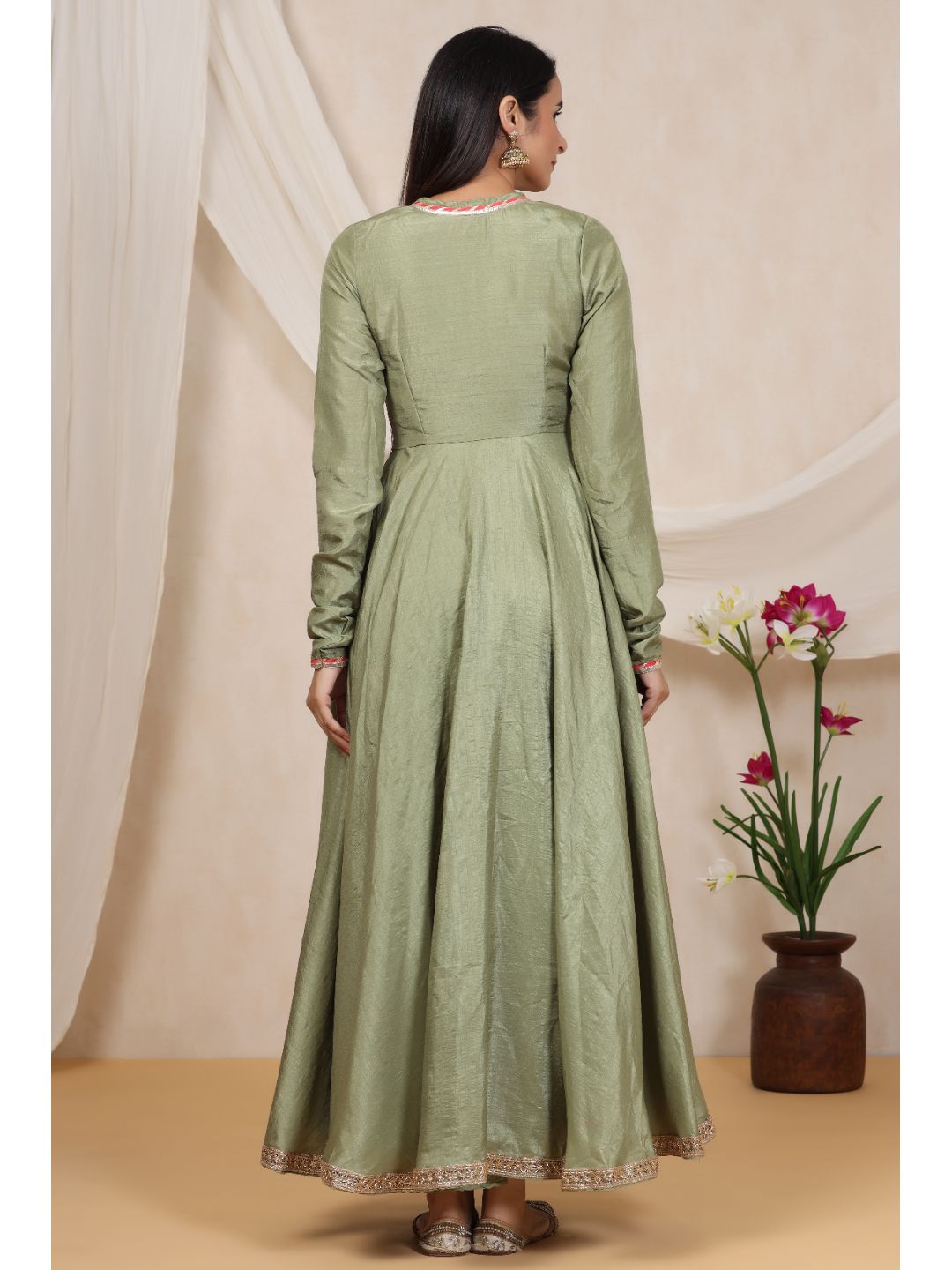 Buy RUSTORANGE Printed Rayon V Neck Women's Ethnic Dress | Shoppers Stop