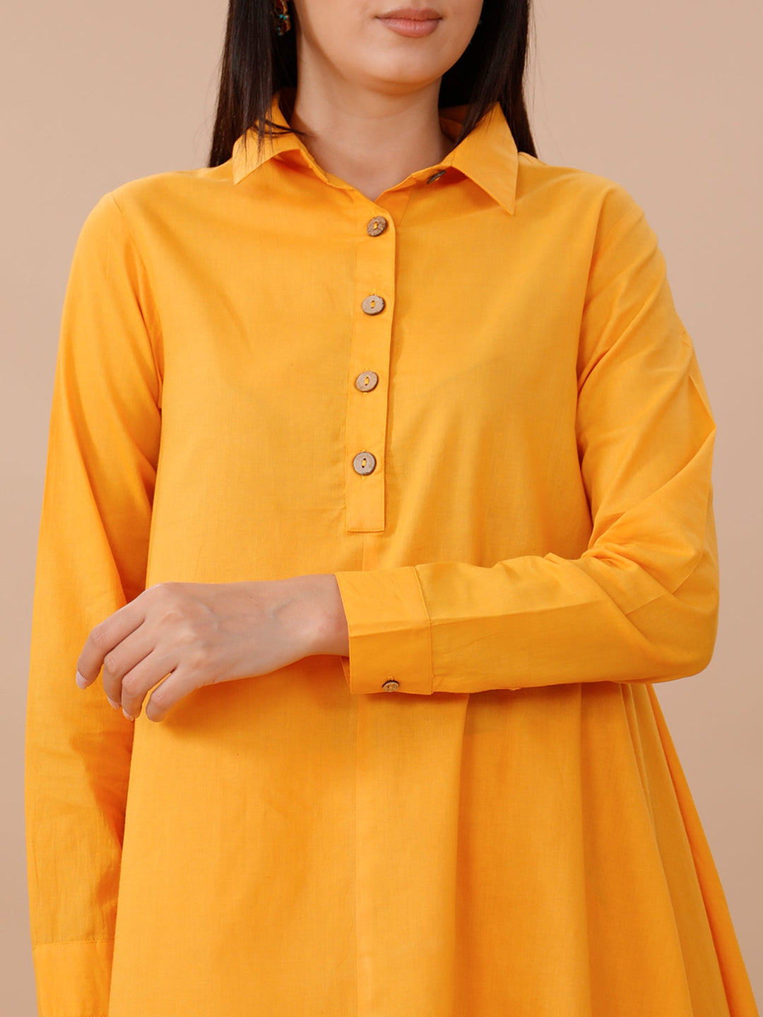Palette Amber Cotton Assymetrical Kurta & Pants