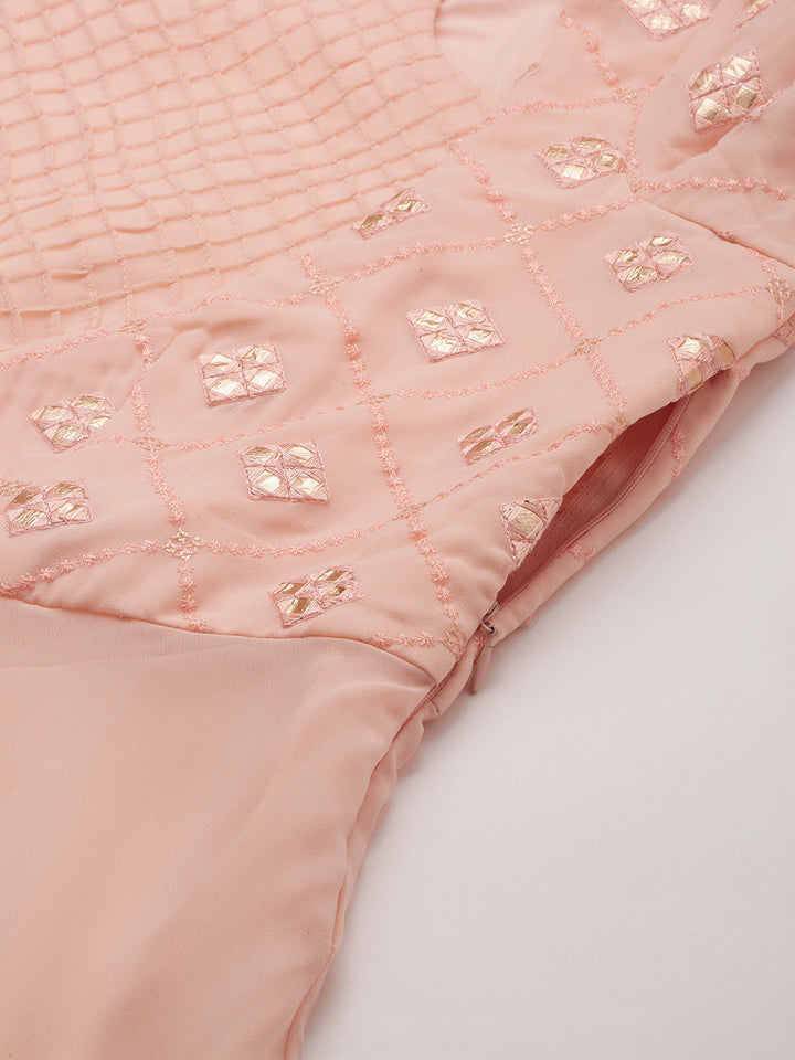 Peach-Georgette-Embroidered-Anarkali-Suit