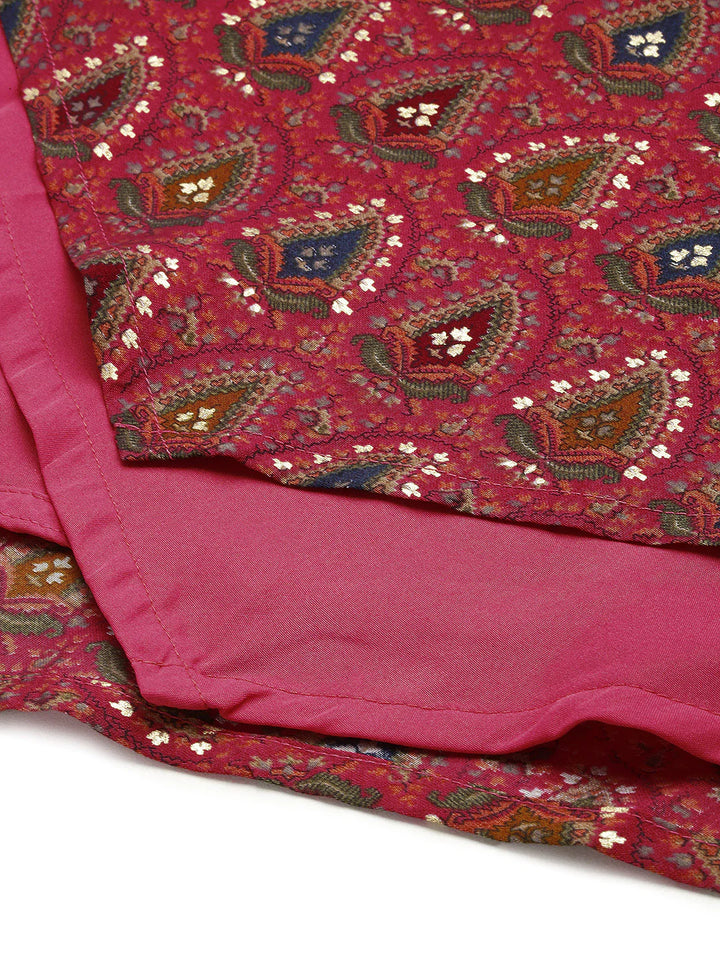 Pink-Chanderi-Art-Silk-Dress