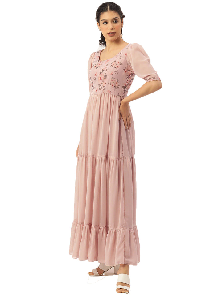 Pink-Digital-Printed-Gathers-Dress