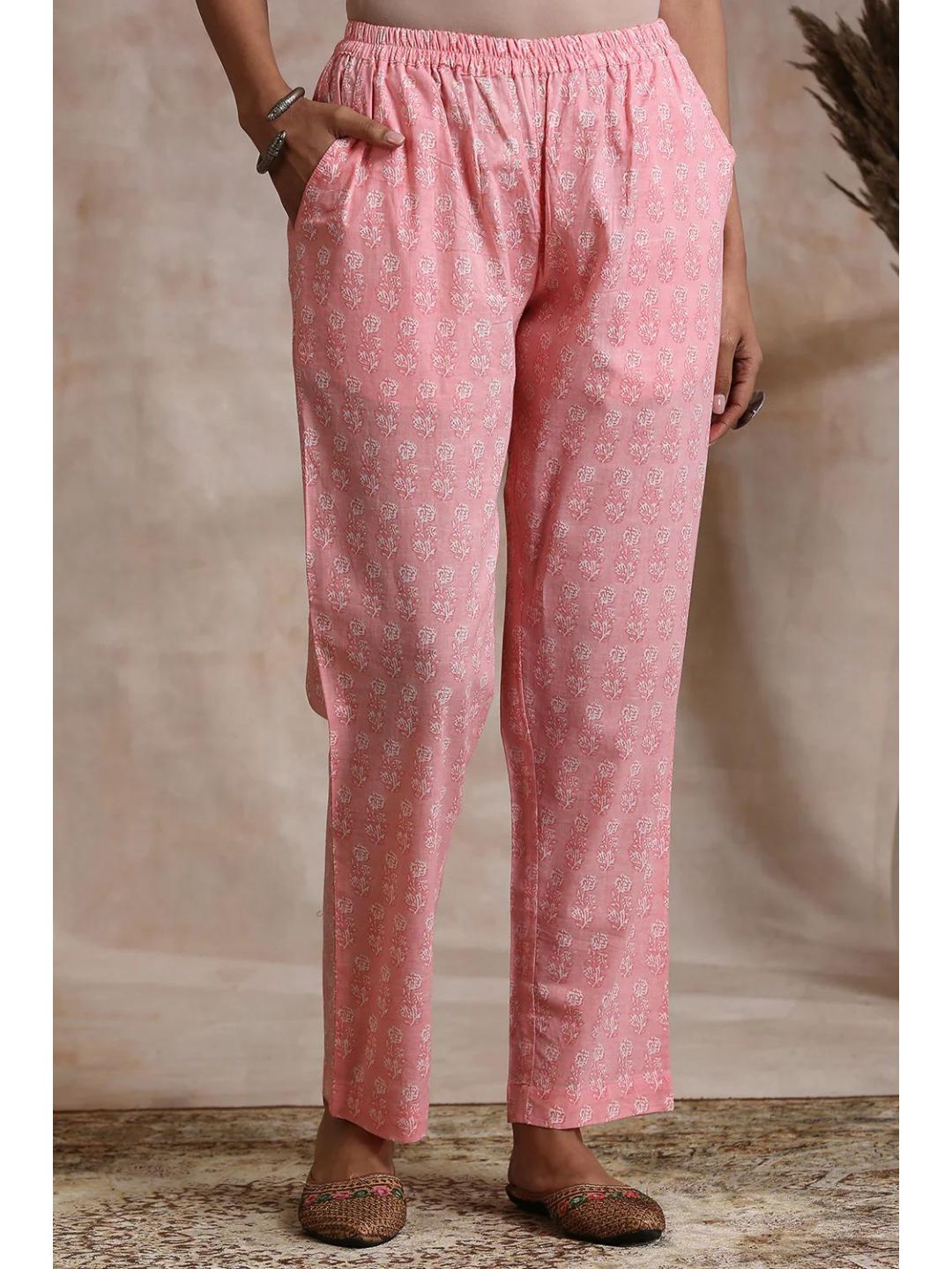 Pink-Hand-Block-Printed-Farsi-Pants