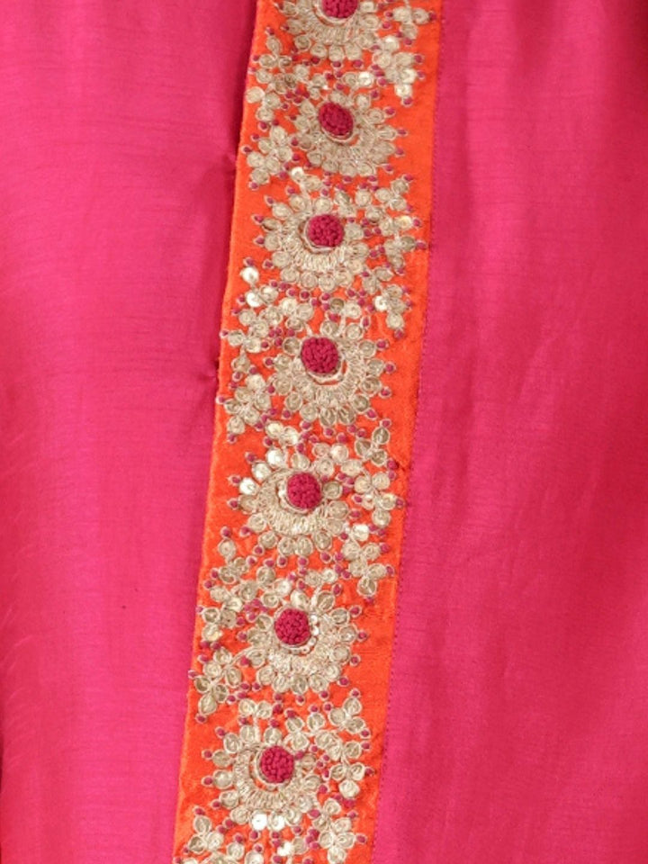 Pink-&-Orange-Chinon-Zardozi-Garara-Suit-Set