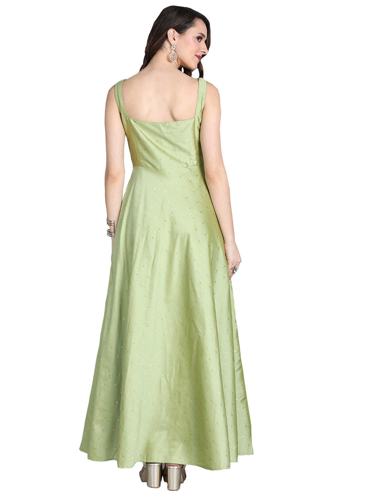 Pista-Green-Taffeta-Gown