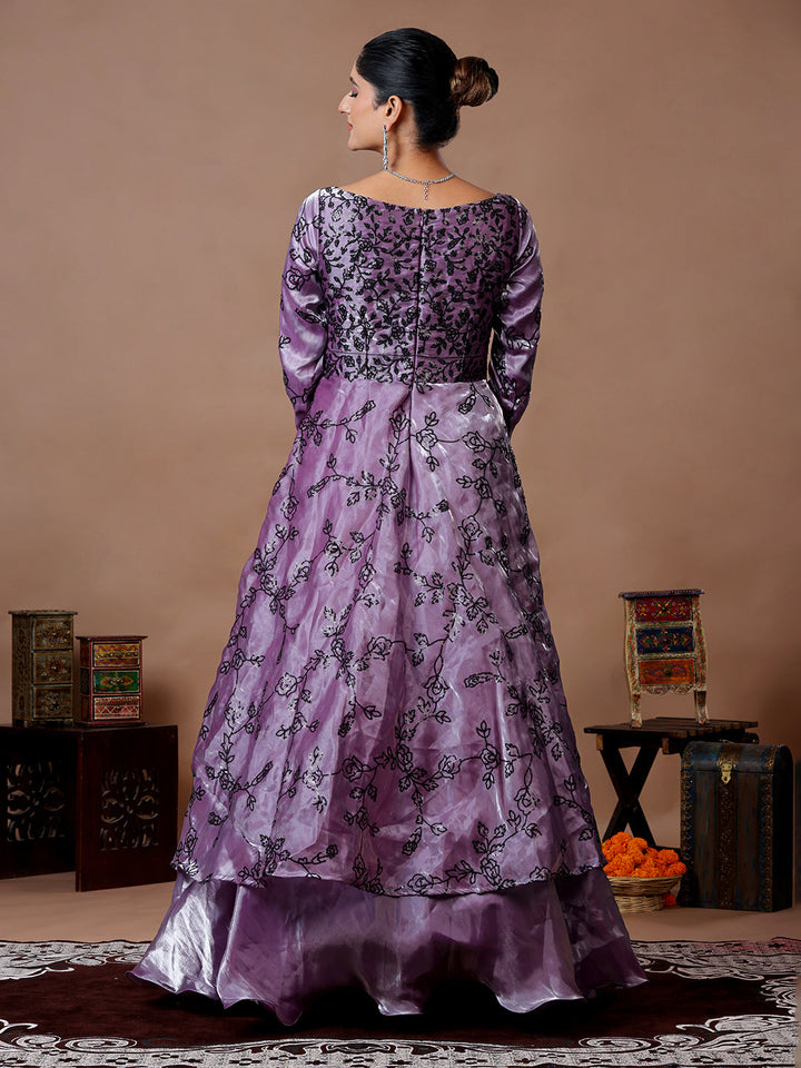 Purple-Embroidered-Tissue-Organza-Layered-Suit