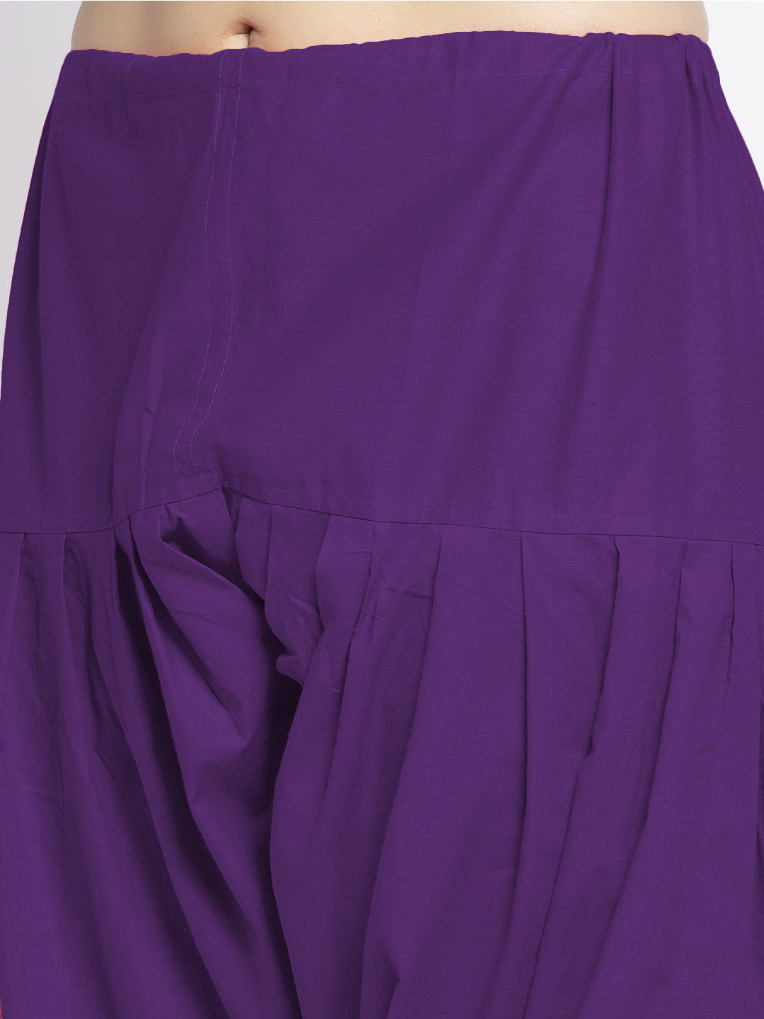 Purple Solid Cotton Salwar Pant
