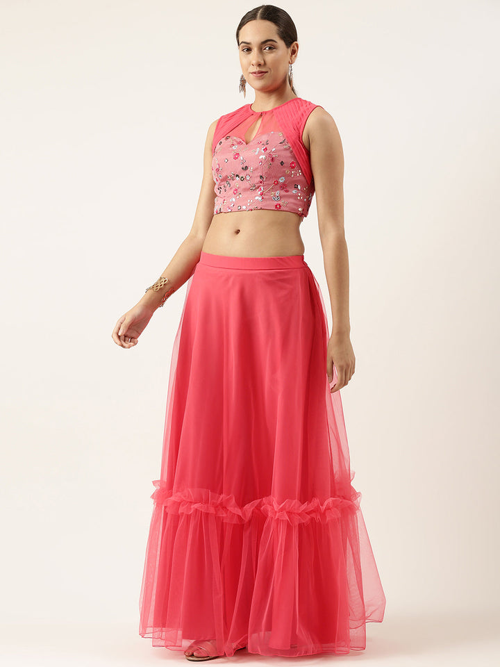 Rouge-Pink-Chinon-Embroidered-Lehenga-Set