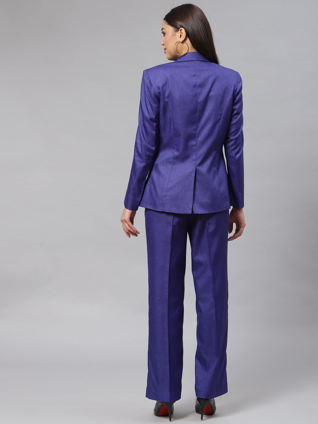 Royal Blue Poly Viscose Pant Suit