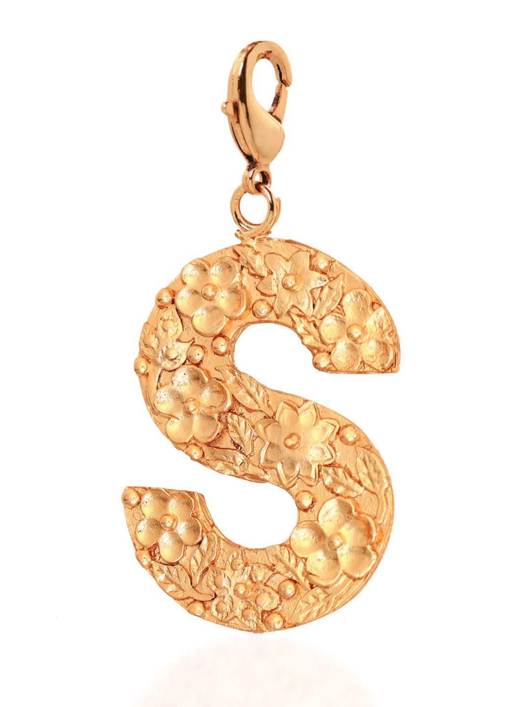 S-Initial Brass & 20 KT Gold Plated Pendant