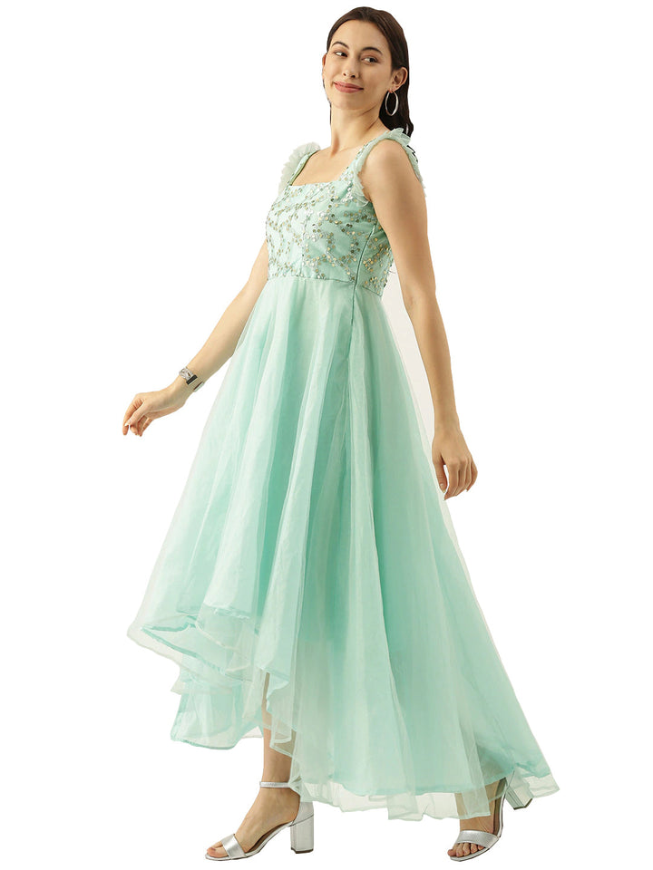 Sea-Blue-Embroidered-Asymmetrical-Gown