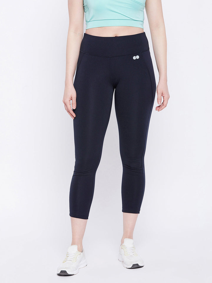 Snug Fit Active Tights In Navy