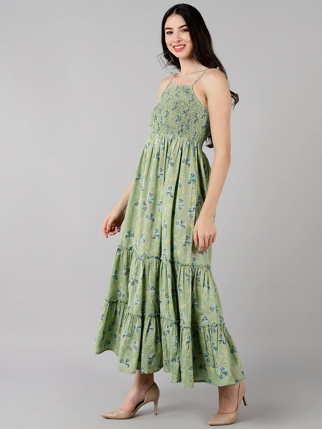 ZERESOUQ-Pale-Leaf-Green-Cotton-Floral-Printed-Strappy-Maxi-Dress