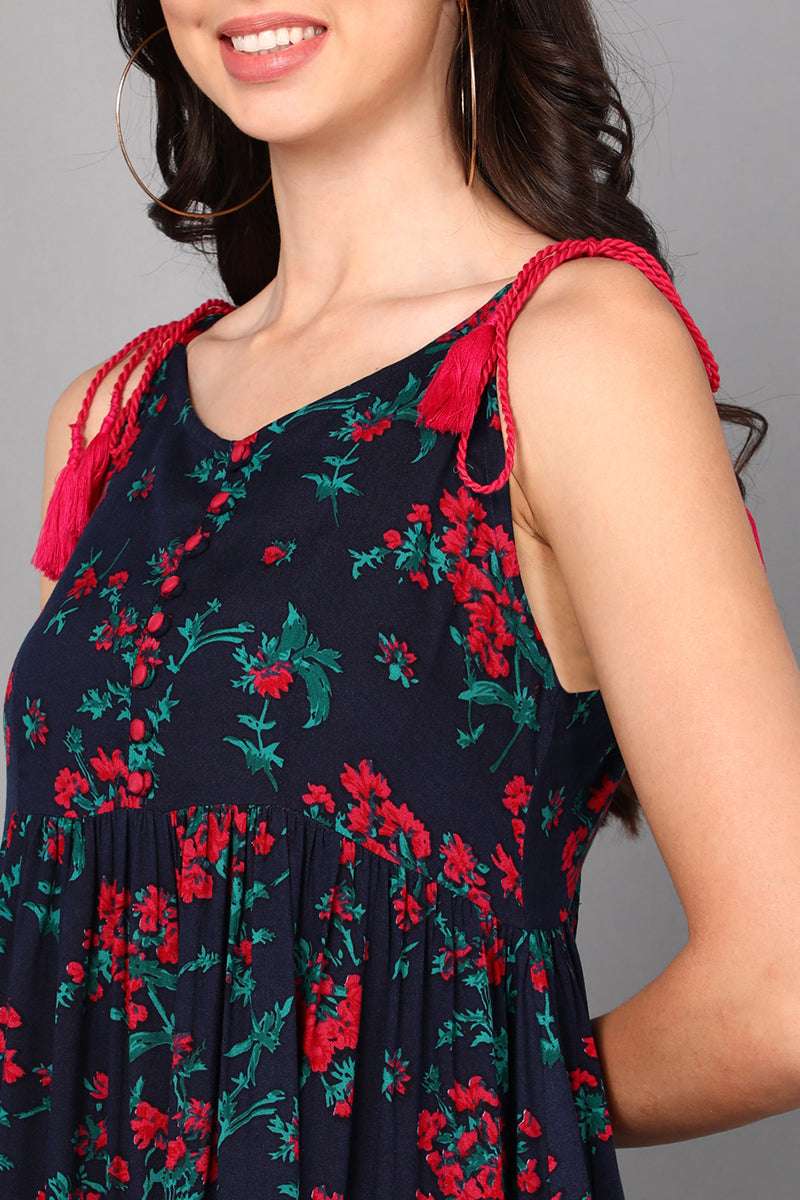 ZERESOUQ-Navy-Blue-Cotton-Midi-Dress-with-Red-and-Green-Florals