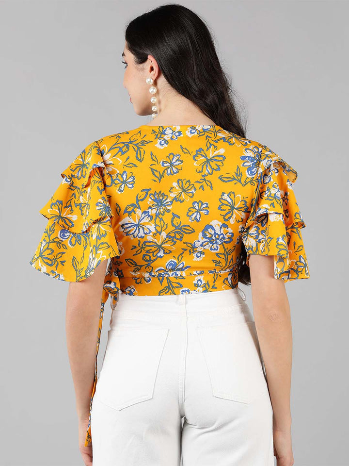 ZERESOUQ-Mustard-Floral-Printed-Crop-Top-with-Layered-Sleeves