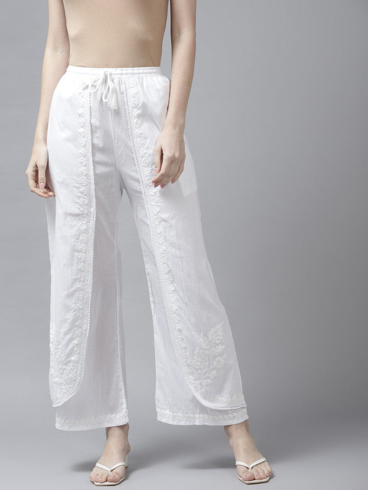 White-Cotton-Regular-Fit-Palazzo