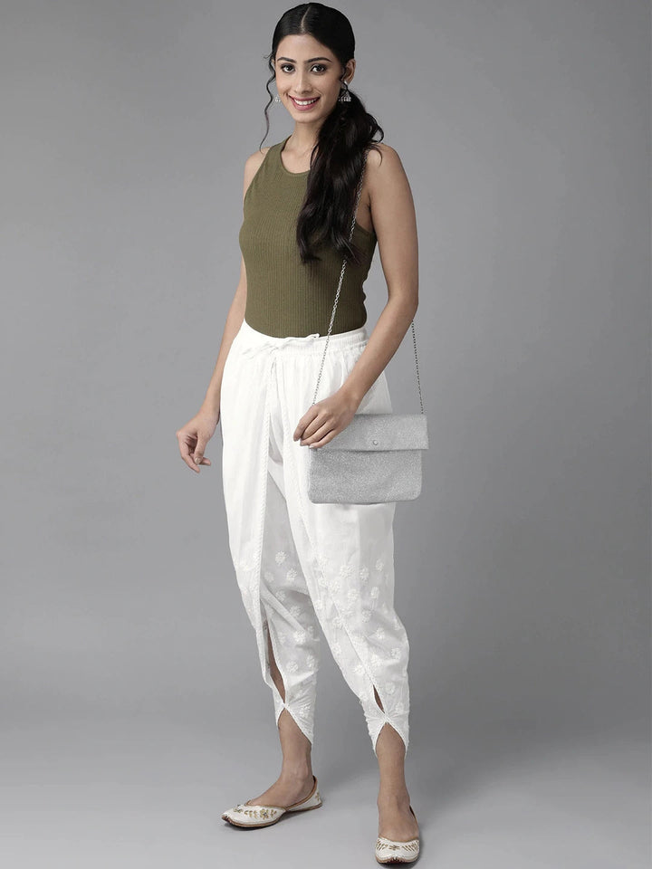 White-Regular-Fit-Dhoti-Pants