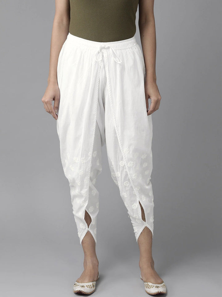 White-Regular-Fit-Dhoti-Pants