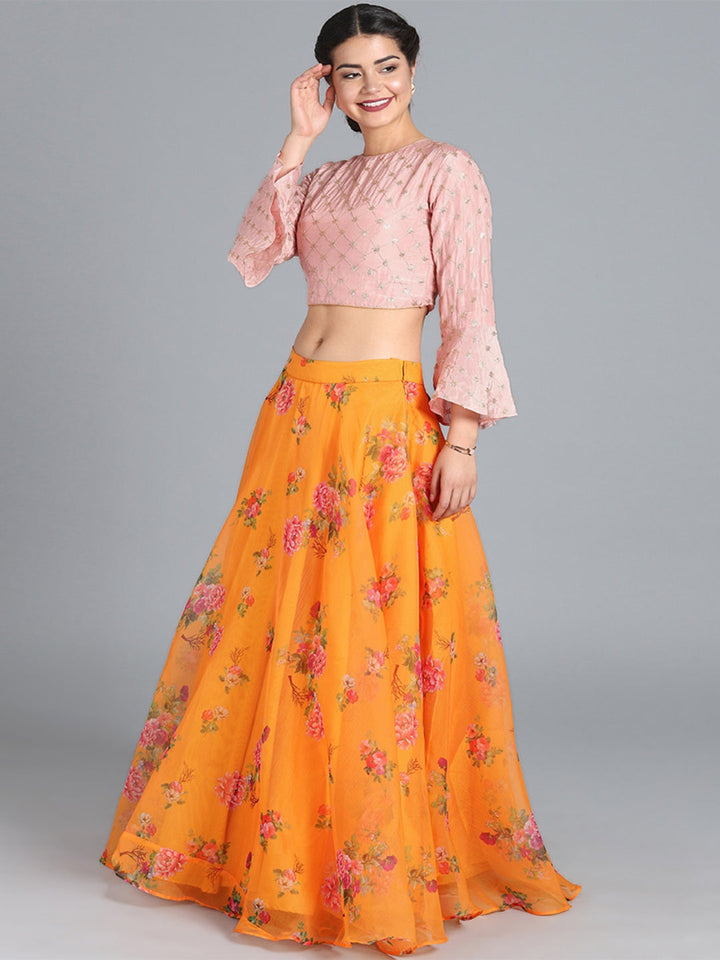 Yellow-Embroidered-Skirt-Set