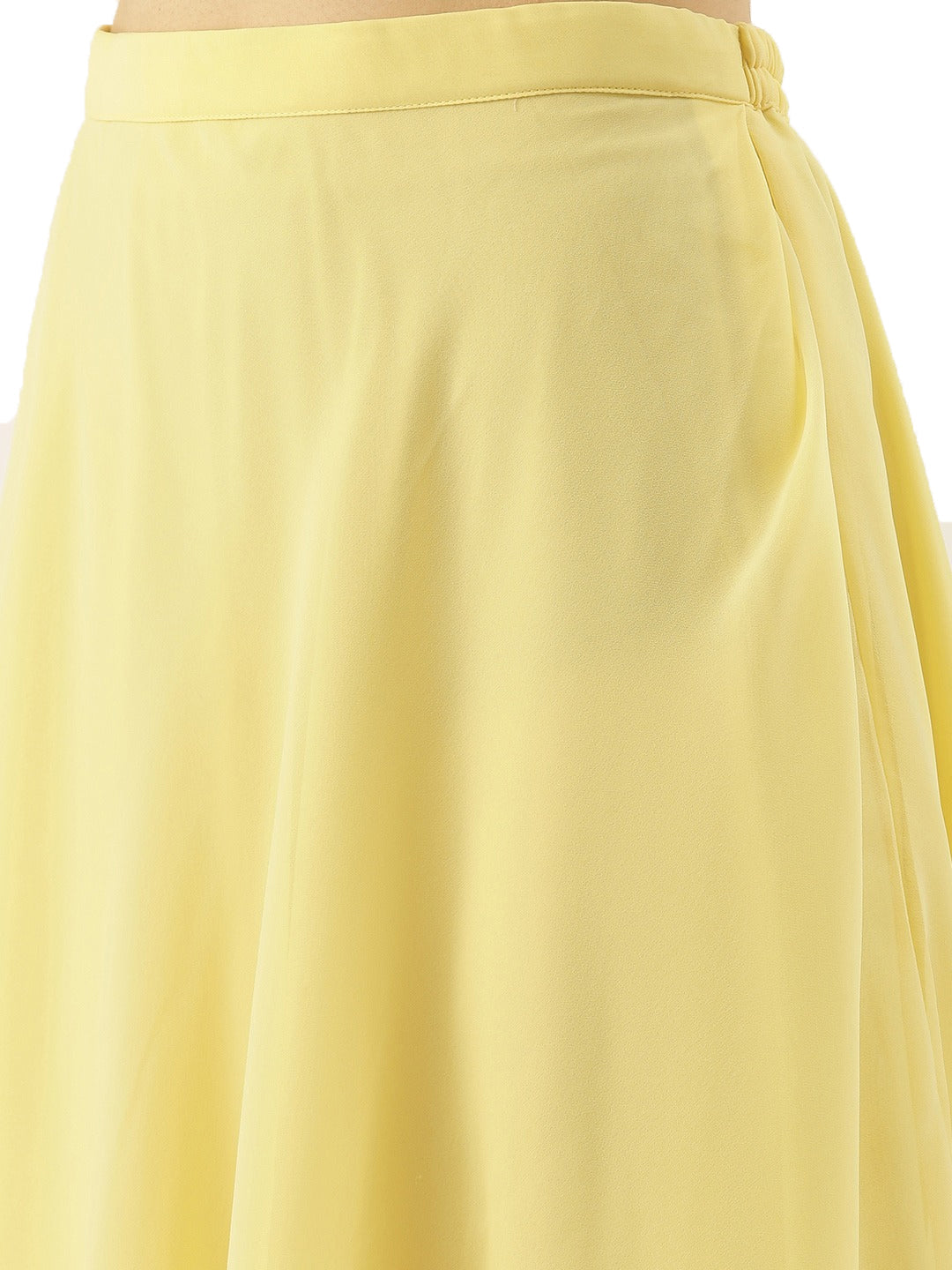 Yellow-Embroidery-Jacket-With-Top-&-Skirt