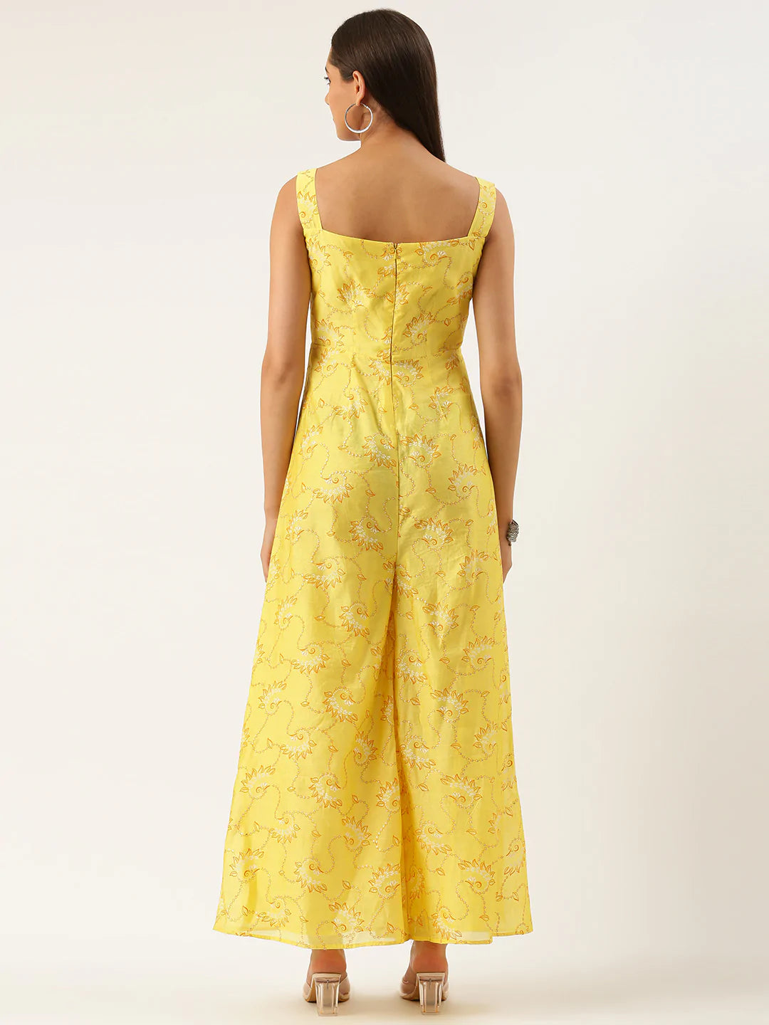 Yellow-Foil-Printed-Jumpsuit