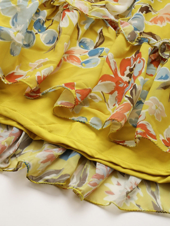 Yellow-Georgette-Digital-Printed-Gown