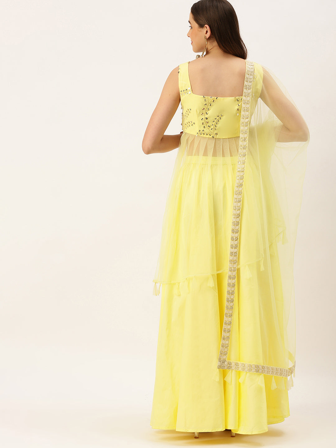 Yellow-Net-Embroidered-Long-Choli-Lehenga-Set