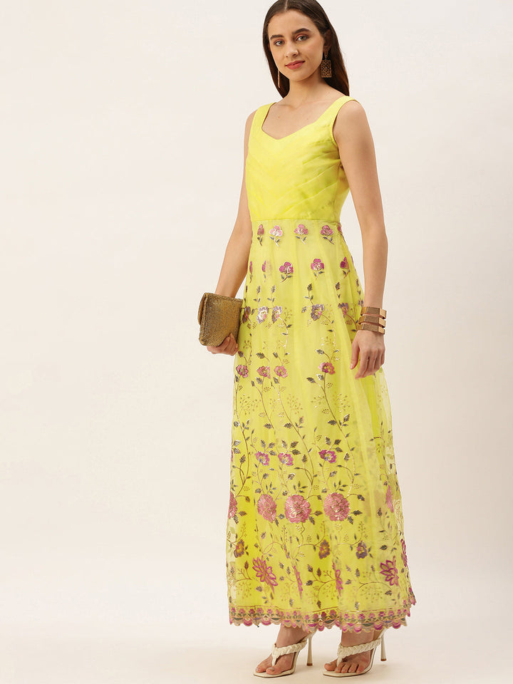 Yellow-Organza-Embroidered-Gown