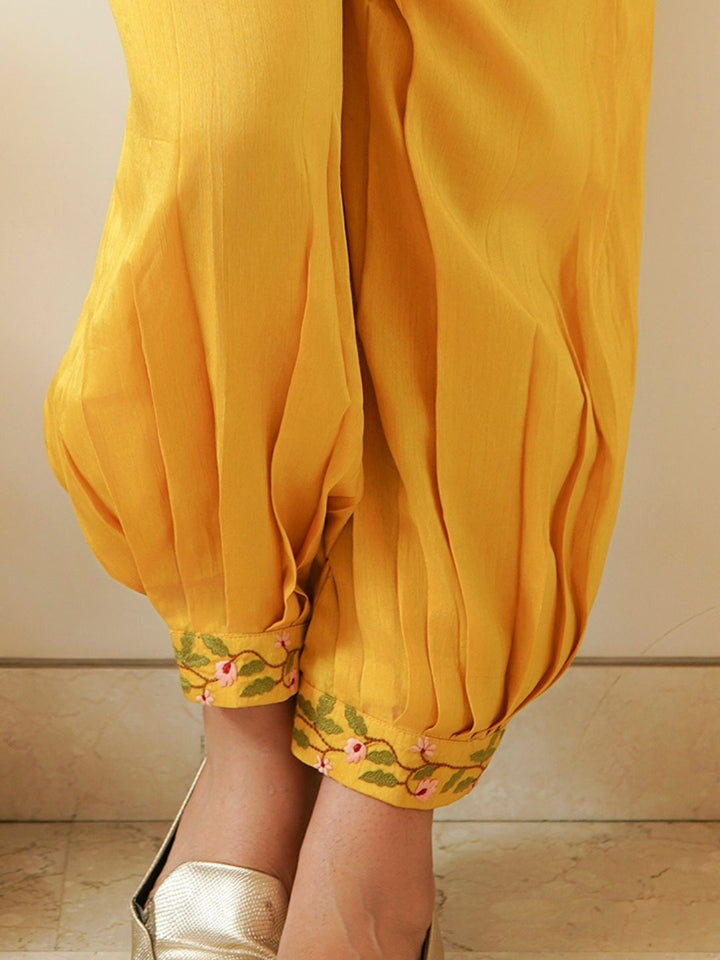 Yellow-Silk-Mirror-Embroidered-Co-ord-Set
