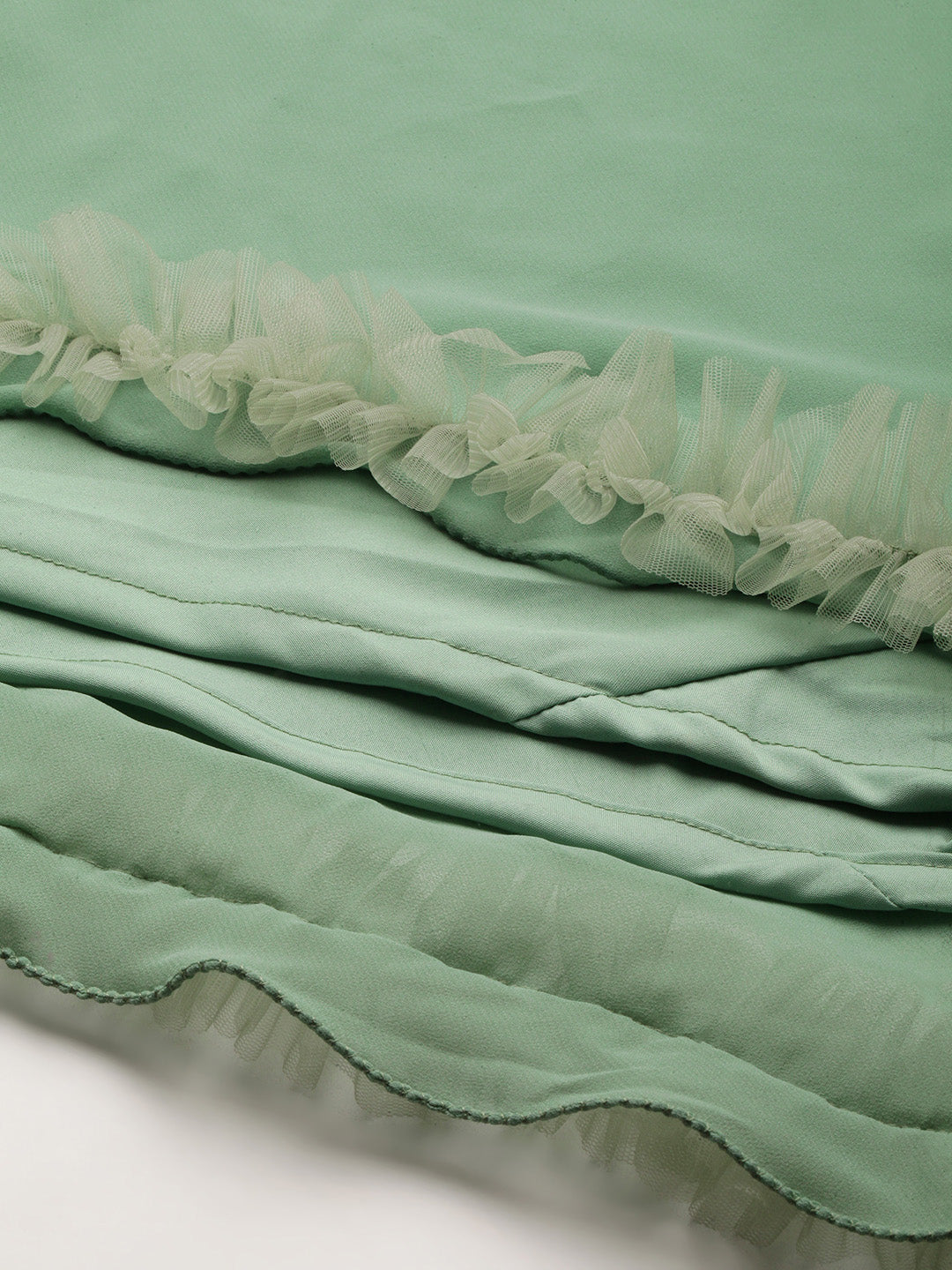 Yellow-&-Green-Embroidered-Boat-Neck-Gown