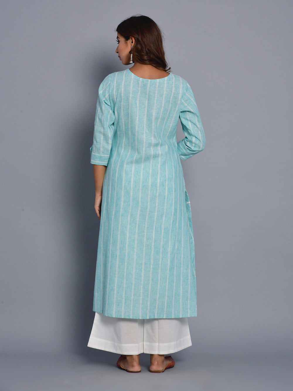 Zere-Mint-Blue-Kurta