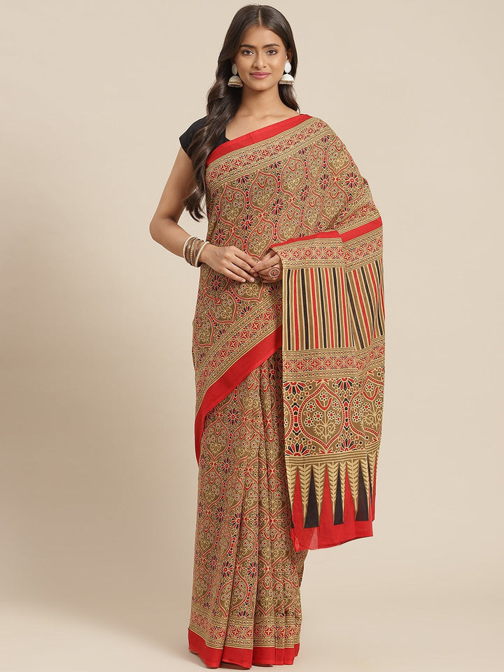 Red-Printed-Saree-6035SARRD