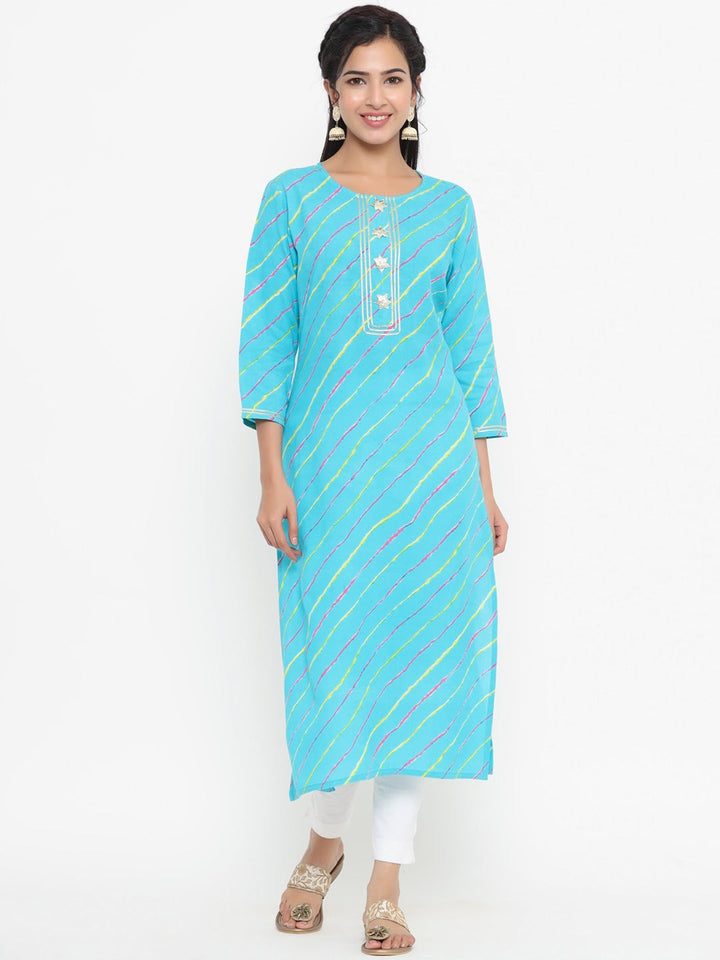 Blue-Printed-Kurta-Only