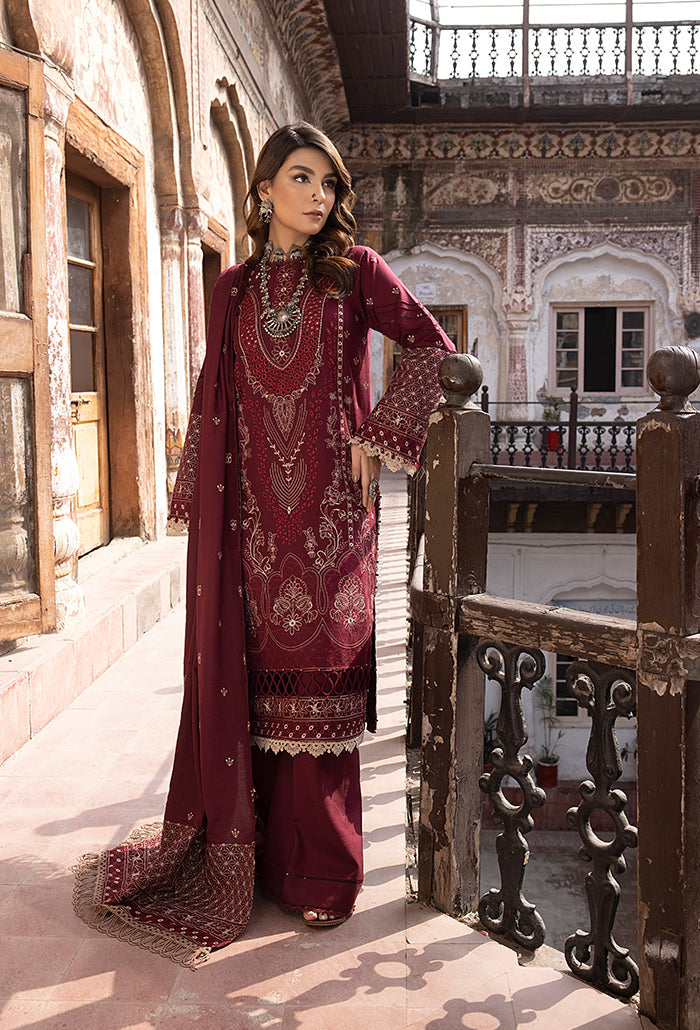 Vasal-Burgundy-Embroidered-Unstitched-Pakistani-Suit